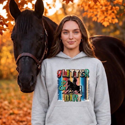 Glitter & Dirt Barrel Racing Design